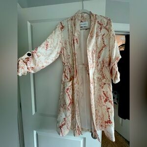 Elegant Cream and Red Women's light jacket